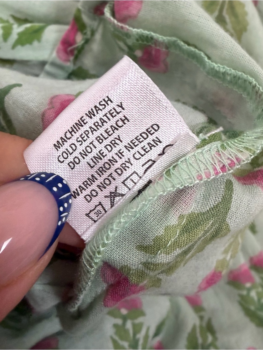 Tuckernuck Peony Swing Dress Green Floral Tiered Dress - Picture 7 of 7